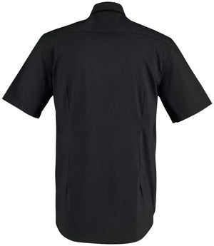 Hemd Kurzarm Porter Regular Fit; Kleidergröße 37/38; czarny