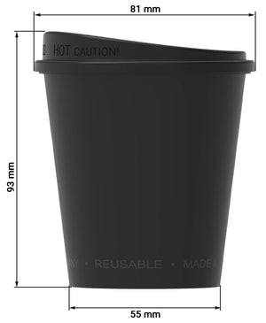 kubek do wielokrotnego użytku Michigan z pokrywką; 200ml