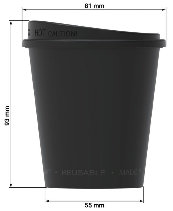 kubek do wielokrotnego użytku Michigan z pokrywką; 200ml