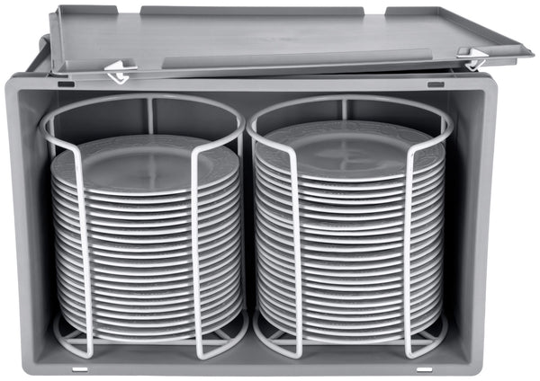 system pojemników piętrowalnych Universalbox 60x40 cm; 56300ml, 40x60x28 cm (DxSxW); szary