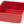 mini porcelana Flacon; 60ml, 7x7x3 cm (DxSxW); czerwony; 12 sztuka / opakowanie