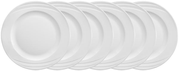 talerz płaski Melody; 27.5 cm (Ø); biały; okrągły; 6 sztuka / opakowanie