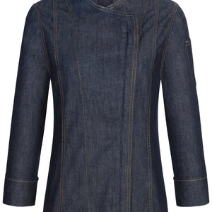 bluza kucharska damska Levi długi rękaw; Kleidergröße 42; ciemny niebieski