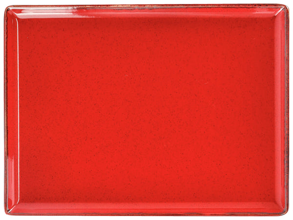 półmisek Sidina prostokątny; 27x21x2 cm (DxSxW); czerwony; prostokątny; 6 sztuka / opakowanie