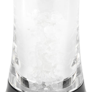 młynek do soli Daman; 16 cm (W); srebro/transparentny