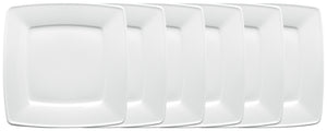 talerz płaski Melbourne; 19x19 cm (DxS); biały; kwadrat; 6 sztuka / opakowanie