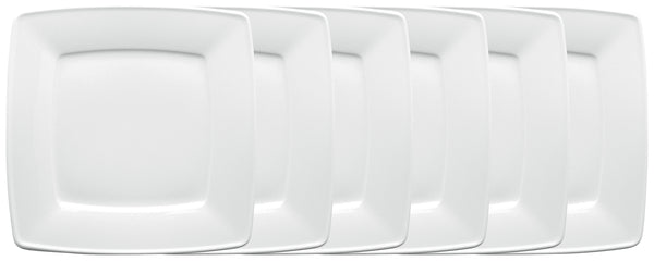 talerz płaski Melbourne; 19x19 cm (DxS); biały; kwadrat; 6 sztuka / opakowanie