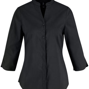 Bluse Dreiviertelarm Lani Regular Fit; Kleidergröße 50; czarny