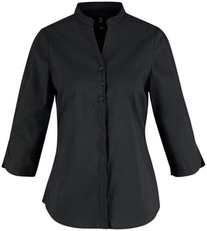 Bluse Dreiviertelarm Lani Regular Fit; Kleidergröße 50; czarny
