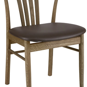 Holzstuhl Olmaro; 44x43x80 cm (SxGxW); siedzisko brązowy