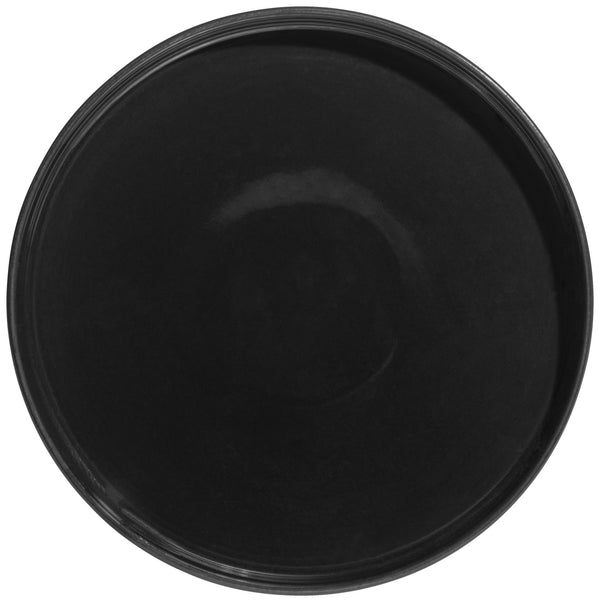talerz z niskim rantem Skady matowy; 20.5x2.5 cm (ØxW); czarny; okrągły; 4 sztuka / opakowanie