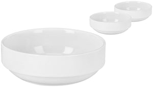 miska porcelanowa Ronno; 400ml, 14x5 cm (ØxW); biały; okrągły; 3 sztuka / opakowanie