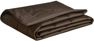 bieżnik łóżkowy Calipso; 70x250 cm (SxD); ciemny brąz; prostokątny