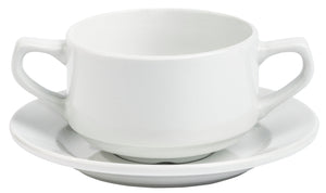 spodek do bulionówki / filiżanki do kawy/cappucino Rondon; 15.8 cm (Ø); biały; okrągły; 6 sztuka / opakowanie