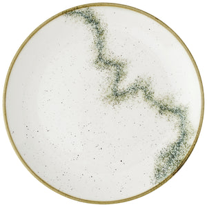 Coupeteller flach Stonecast Spice; 21.7 cm (Ø); biały/brązowy/zielony; okrągły; 12 sztuka / opakowanie