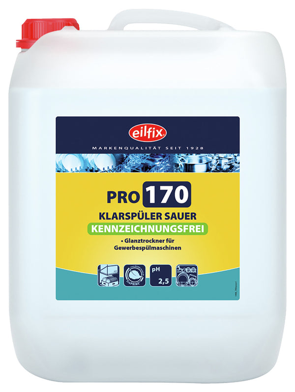 Klarspüler green Pro 170 kennzeichnungsfrei nach GHS Kanister; 10000 ml; transparentny