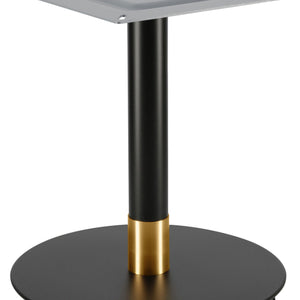 Loungetischsäule Oris; 42x44 cm (ØxW); czarny/złoto
