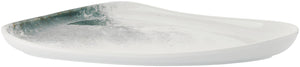 półmisek Purior; 35.5x18.5x3.4 cm (DxSxW); biały/niebieski petrol; 4 sztuka / opakowanie