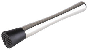 tłuczek; 3.5x20.5 cm (ØxW); stal nierdzewna/czarny