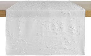 bieżnik Brighton; 40x130 cm (SxD); biały; prostokątny; 2 sztuka / opakowanie