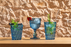 kieliszek do wina czerwonego Isabella; 300ml, 9.2x15.8 cm (ØxW); niebieski; 6 sztuka / opakowanie