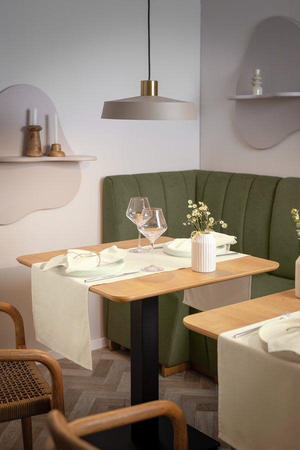 Tischläufer Ledana; 40x120 cm (SxD); naturalny