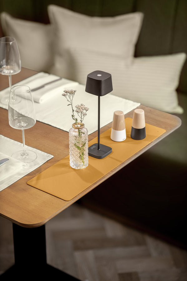 Deko-Tischset Kaja; 15x50 cm (SxD); musztarda; 4 sztuka / opakowanie