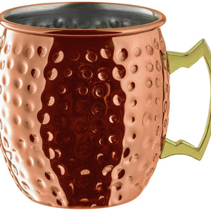 kubek do Moscow Mule  Glendale młotkowany; 550ml, 8.8x9.8 cm (ØxW); miedź