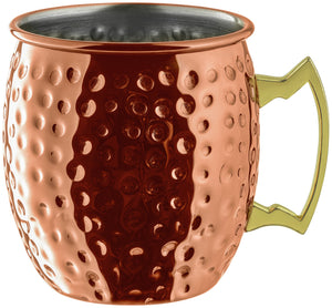 kubek do Moscow Mule  Glendale młotkowany; 550ml, 8.8x9.8 cm (ØxW); miedź