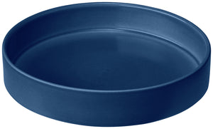 talerz z wysokim rantem Skady matowy; 750ml, 20.5x4 cm (ØxW); ciemny niebieski; okrągły; 4 sztuka / opakowanie