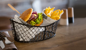 patyczki do fingerfood z flagą; 18 cm (D); brązowy; 250 sztuka / opakowanie