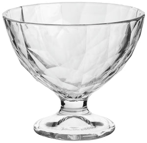 pucharek do lodów Diamond; 220ml, 10.1x8.6 cm (ØxW); transparentny; okrągły; 12 sztuka / opakowanie