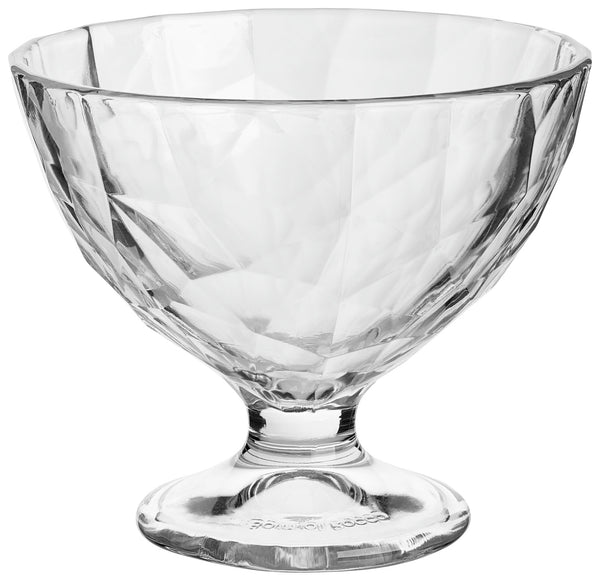 pucharek do lodów Diamond; 220ml, 10.1x8.6 cm (ØxW); transparentny; okrągły; 12 sztuka / opakowanie