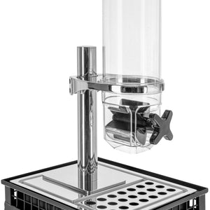 dozownik do płatków Portland pojedynczy 1/2; Größe GN 1/2, 35.2x29x67.2 cm (DxSxW); antracyt/transparentny; prostokątny