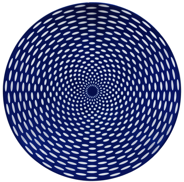 talerz płaski Mixor ze wzorem; 21 cm (Ø); niebieski/biały; okrągły; 6 sztuka / opakowanie