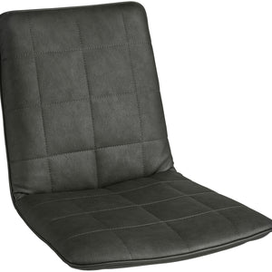 siedzisko Milaria sztuczna skóra; 60x48x46 cm (SxGxW); antracyt; 2 sztuka / opakowanie