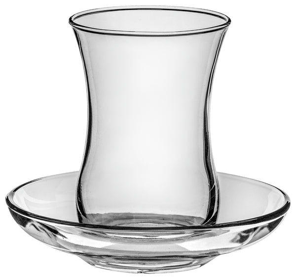 szklanka do herbaty Klassik; 115ml, 5.7x8.3 cm (ØxW); transparentny; 6 sztuka / opakowanie
