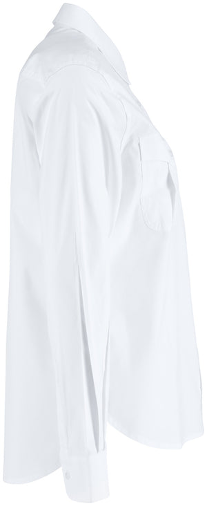 Bluse Langarm Marlon Regular Fit; Kleidergröße 34; biały