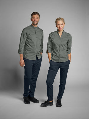 Bluse Langarm Lani Regular Fit; Kleidergröße 48; ciemny szary