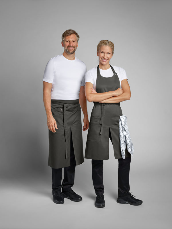 Schürze Juno 75x80 cm (LXB); 75x80 cm (DxS); szarobrązowy