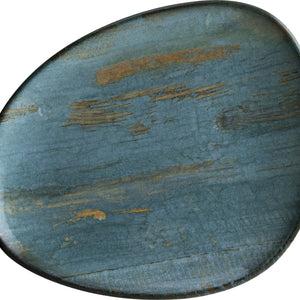 talerz płaski organiczny Madera Mint; 18.5x15 cm (DxS); turkusowy/brązowy/czarny; organiczny; 12 sztuka / opakowanie