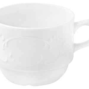 filiżanka do kawy Sinfonie; 180ml, 8.1x6.6 cm (ØxW); biały; okrągły; 6 sztuka / opakowanie
