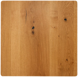 blat Acerios kwadratowy; 80x80x2.5 cm (DxSxW); dziki dąb; kwadrat