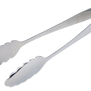 szczypce do wypieków; 27.5x4x2 cm (DxSxW); srebro