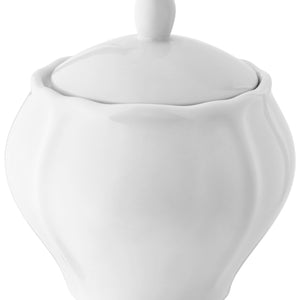 cukiernica Amely z pokrywką; 300ml, 9x12 cm (ØxW); biały; okrągły; 4 sztuka / opakowanie