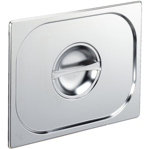 pokrywa GN Basic bez wnęki na łyżkę; Größe GN 1/2, 32.5x26.5 cm (DxS); srebro; prostokątny