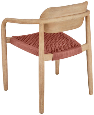 Stuhl Mando; 56x49x76 cm (SxGxW); siedzisko terakota, stelaż naturalny; 2 sztuka / opakowanie