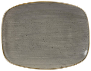 Chefs Oblong Platte Stonecast Peppercorn; 23.7x15.7 cm (DxS); szary/brązowy; prostokątny; 12 sztuka / opakowanie