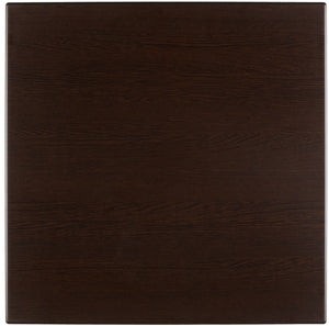 blat Topalit kwadratowy; 70x70 cm (DxS); ciemny brąz; kwadrat