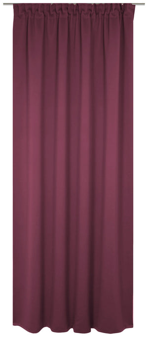 Blickdichter Vorhang Opal; 132x225 cm (SxW); bordo